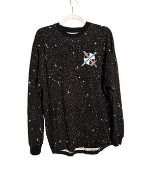 Disney Star Wars Spirit Jersey Black Rise Of Skywalker Lightsaber Graphic Size M